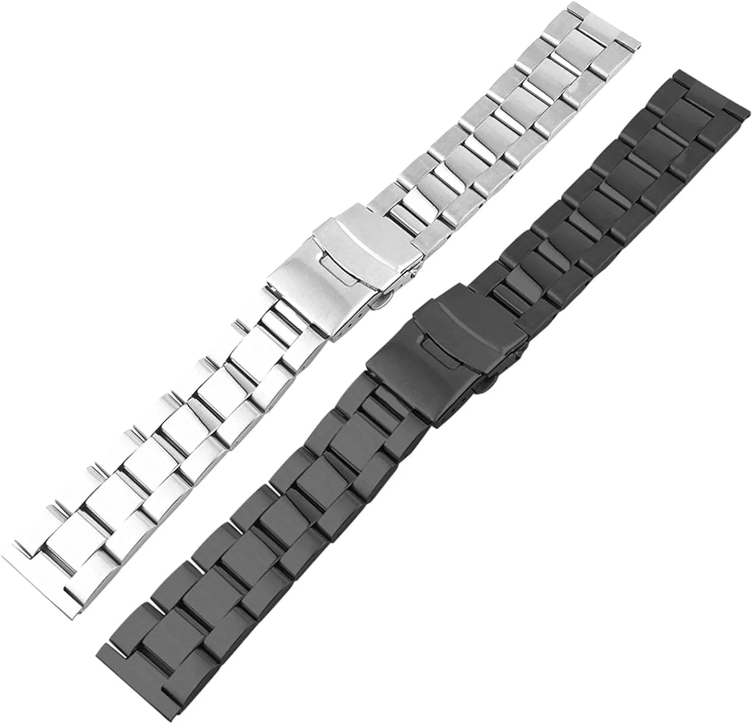 steel strap silver 18mm 20mm 22mm 24mm 26mm metal watch bracelet facial solid 316l stainless 