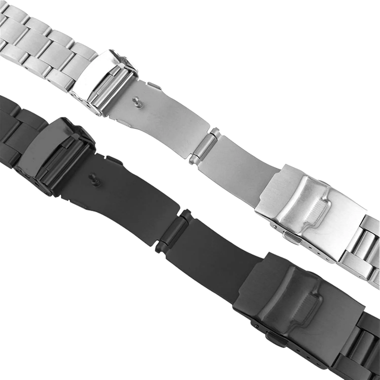 steel strap silver 18mm 20mm 22mm 24mm 26mm metal watch bracelet facial solid 316l stainless 