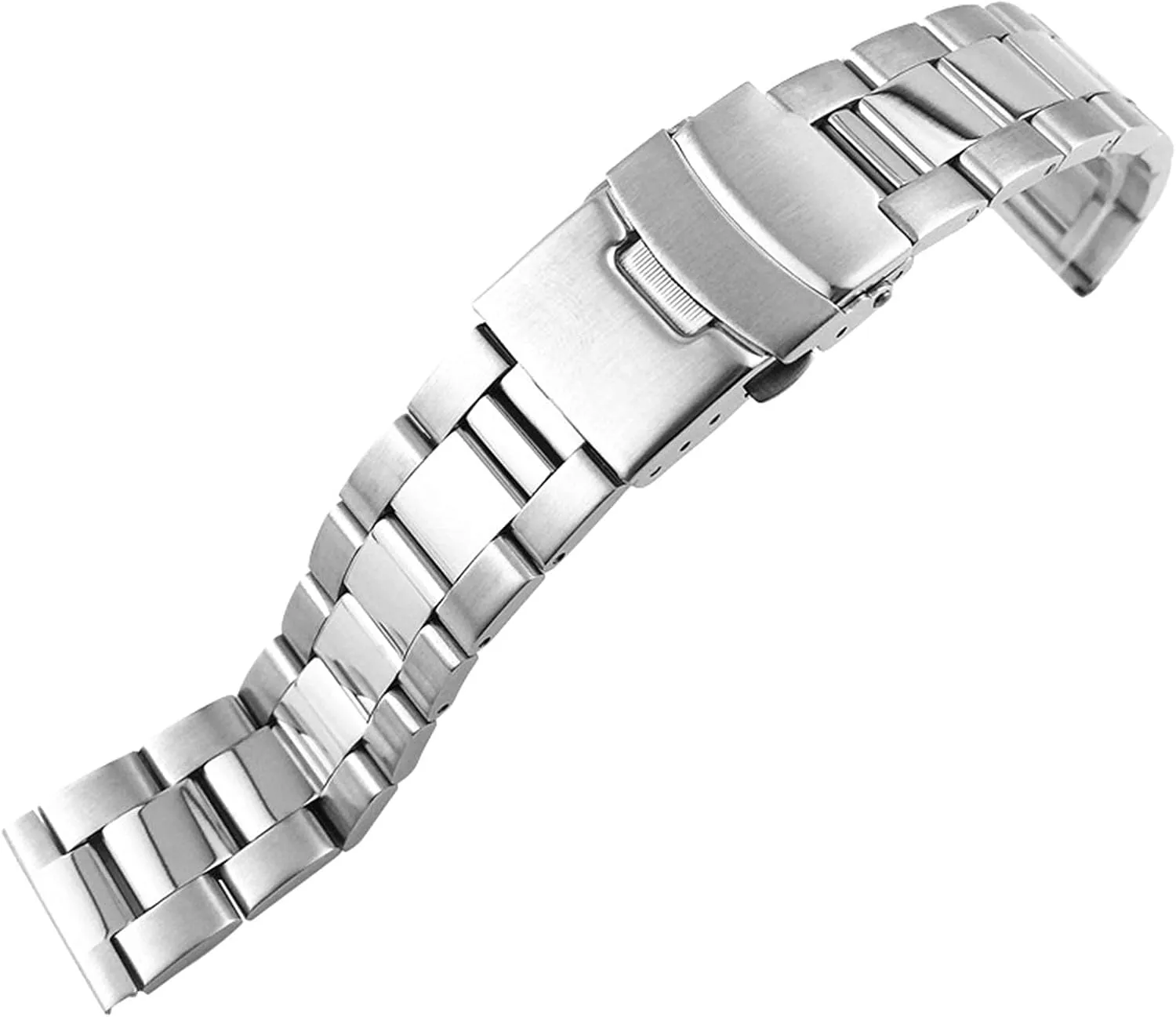 steel strap silver 18mm 20mm 22mm 24mm 26mm metal watch bracelet facial solid 316l stainless 
