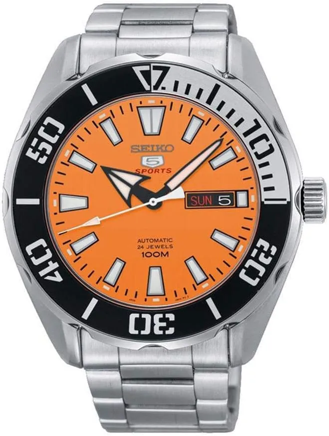 Steel Strap SRPC55K1, Bracelet Seiko Mens Analogue Automatic Watch gallium handedness with Stainless 