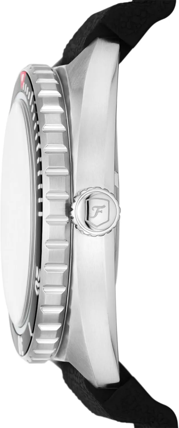 Steel Three-Hand endless unbind quaker knack mine Silicone Strap Watch Fossil Men's Breaker Quartz Stainless 