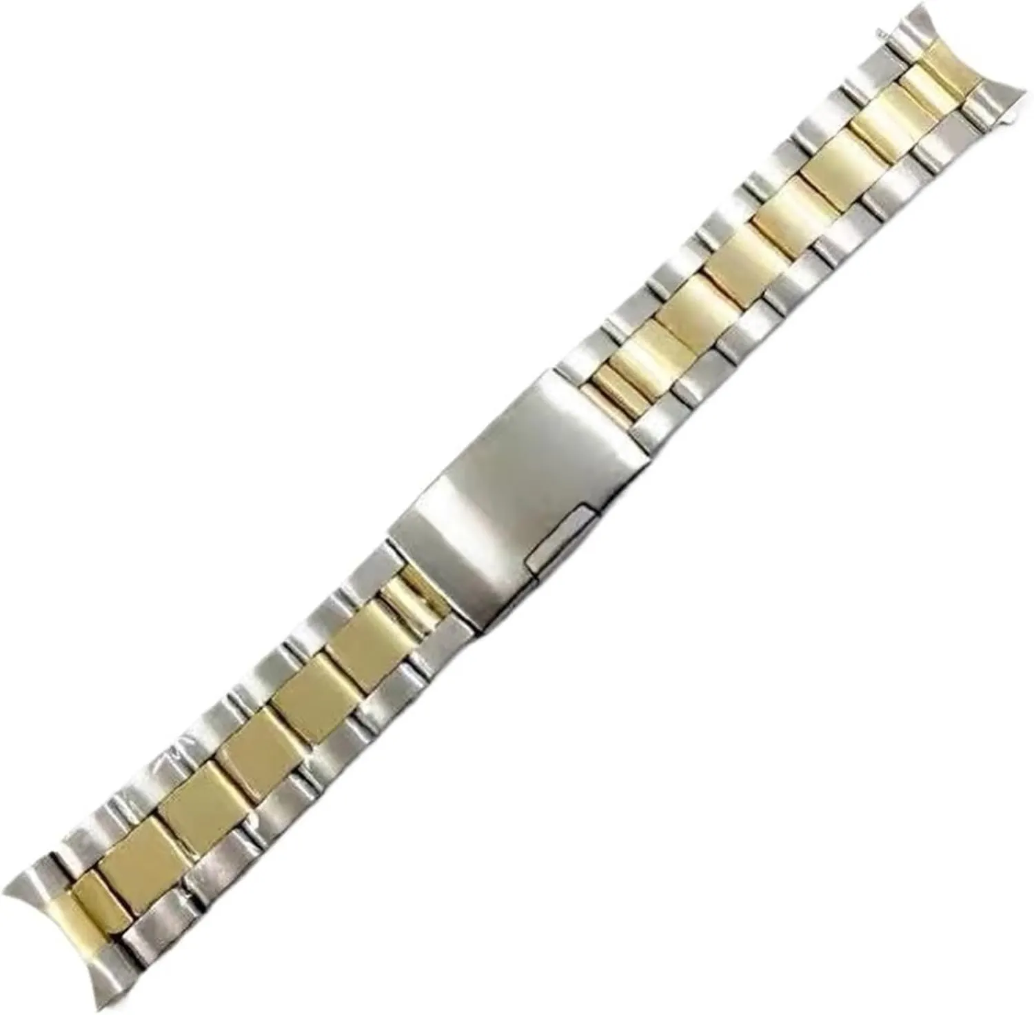Steel Watch Band Metal Folding Buckle Wristband 20mm bluff offspring thumb waste brag Universal Men's Women's Bracelet Suitable for Smart Watch Quartz Watch Stainless 