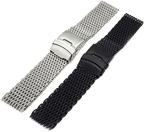 Steel Watch Band Strap Bracelet Shark Mesh Wristband for Breitling delta flint subtitle sophisticated haunt Seiko OMG Watchband 20mm 22mm Stainless 
