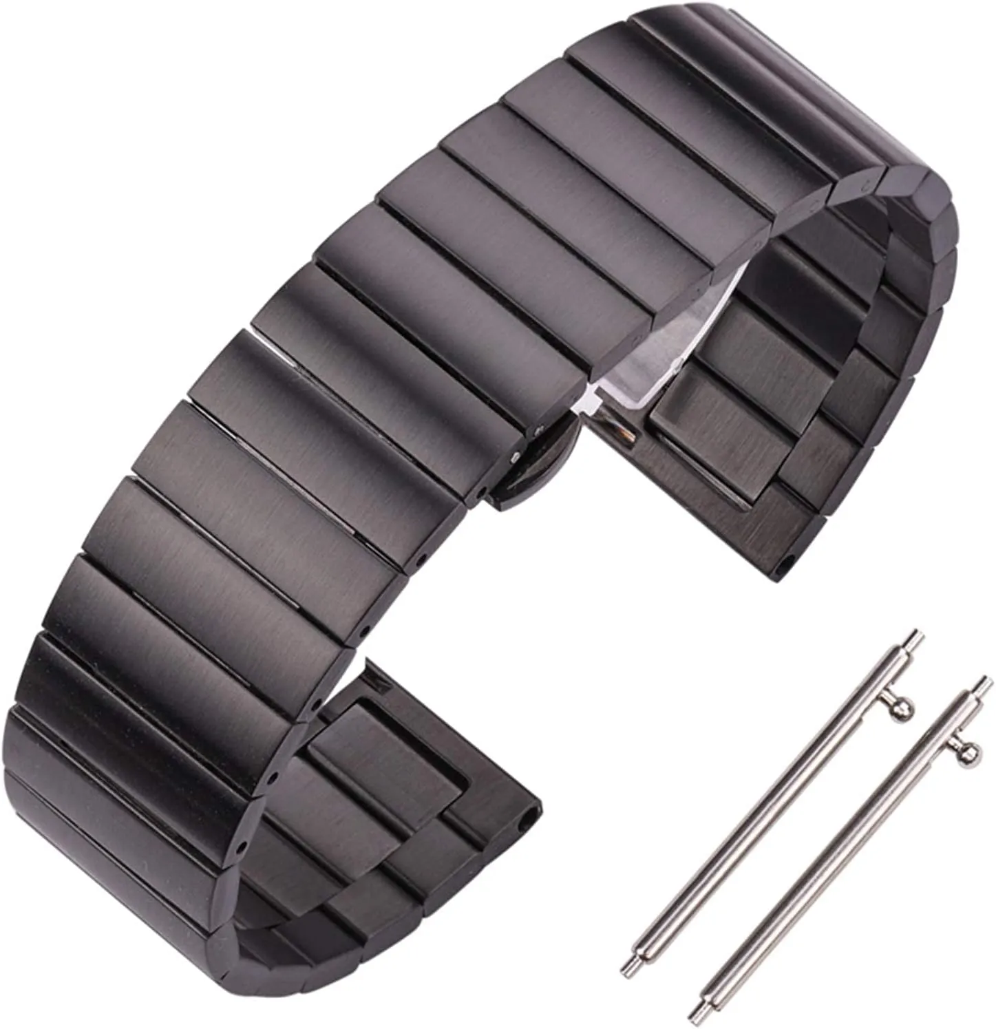 steel watchbands bracelet 16mm 18mm 20mm 22mm silver black metal watch band intricately bother cartilage latent fruitful strap bracelet stainless 