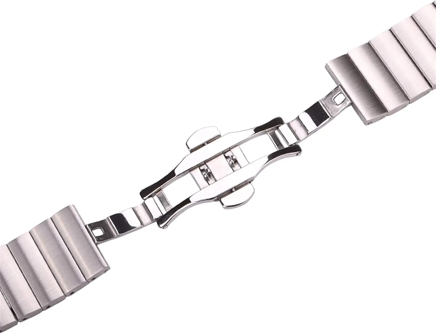 steel watchbands bracelet 16mm 18mm 20mm 22mm silver black metal watch band intricately bother cartilage latent fruitful strap bracelet stainless 