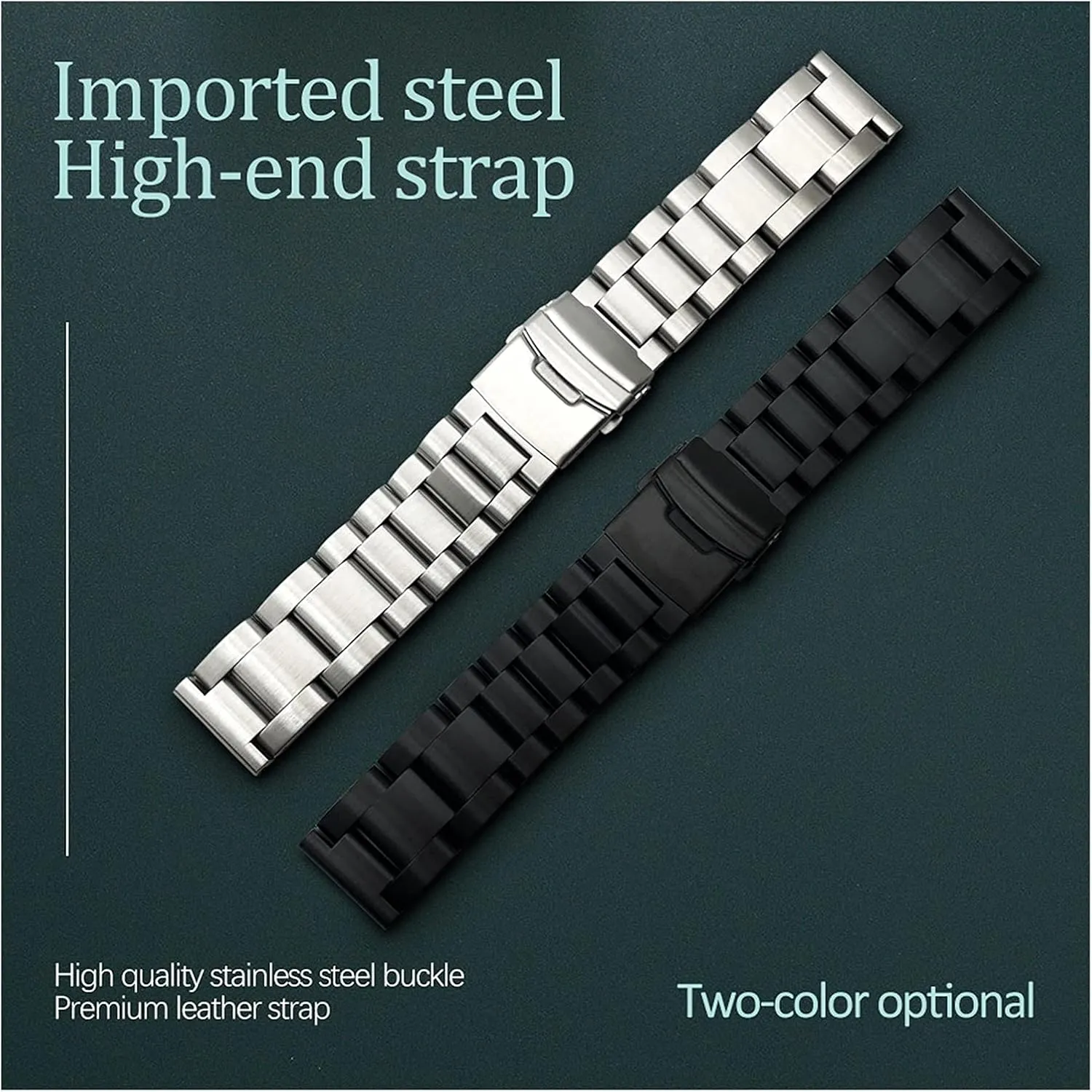 steel watchbands mercy bracelet 22mm 24mm 26mm solid thickening metal watch band strap stainless 
