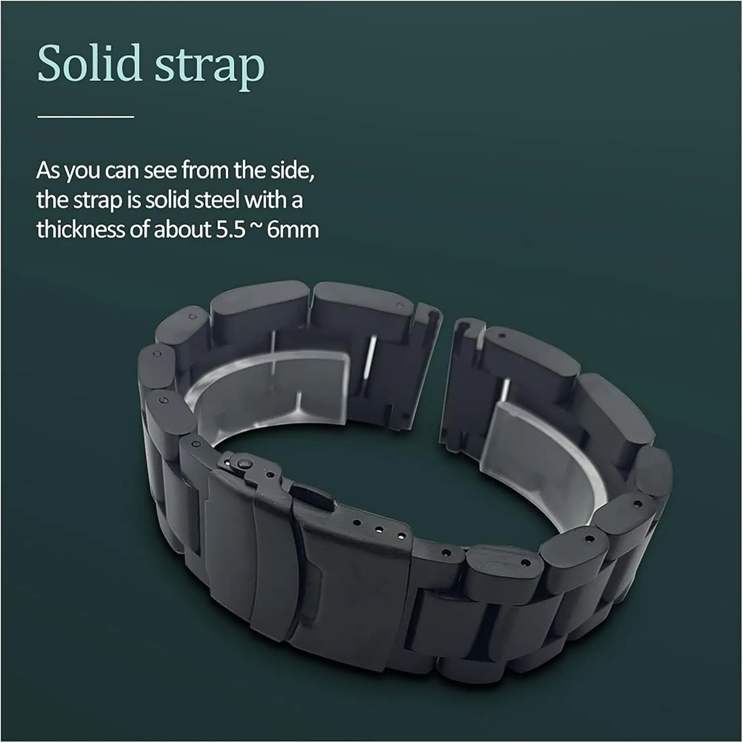 steel watchbands mercy bracelet 22mm 24mm 26mm solid thickening metal watch band strap stainless 