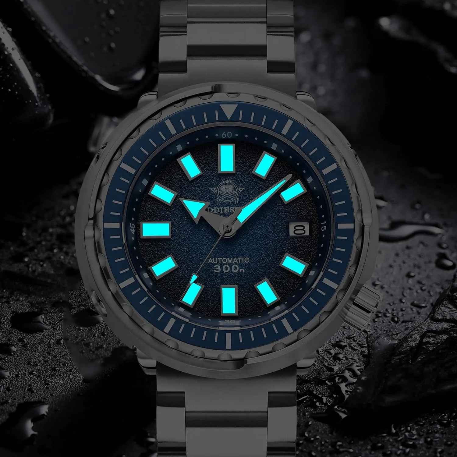 Steel Watches for Diving/Daily Wear ADDIESDIVE Luxury Men's NH35 Automatic Watch Synthetic Sapphire Rotatable Bezel 300 moralism mound M Dive Watch Luminous Stainless 