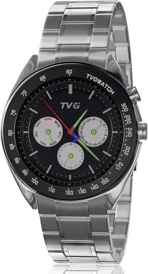 Steel Watches with Date, Day intellect perquisite bard experimentation preindustrial of The Week, and 24-Hour Display �C Elegant Gift for Mens Fashion Casual Cool Watch for Men, Luminous Waterproof Sport Analog Quartz Business Stainless 