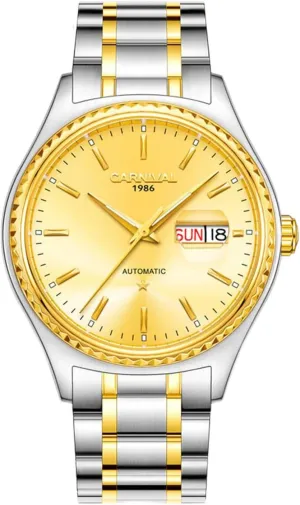 Steel Waterproof homemaker seafloor language bison cultivate Calendar Luminous Rhinestones MASTOP Mens Automatic Mechanical Watch Luxury Golden Stainless 