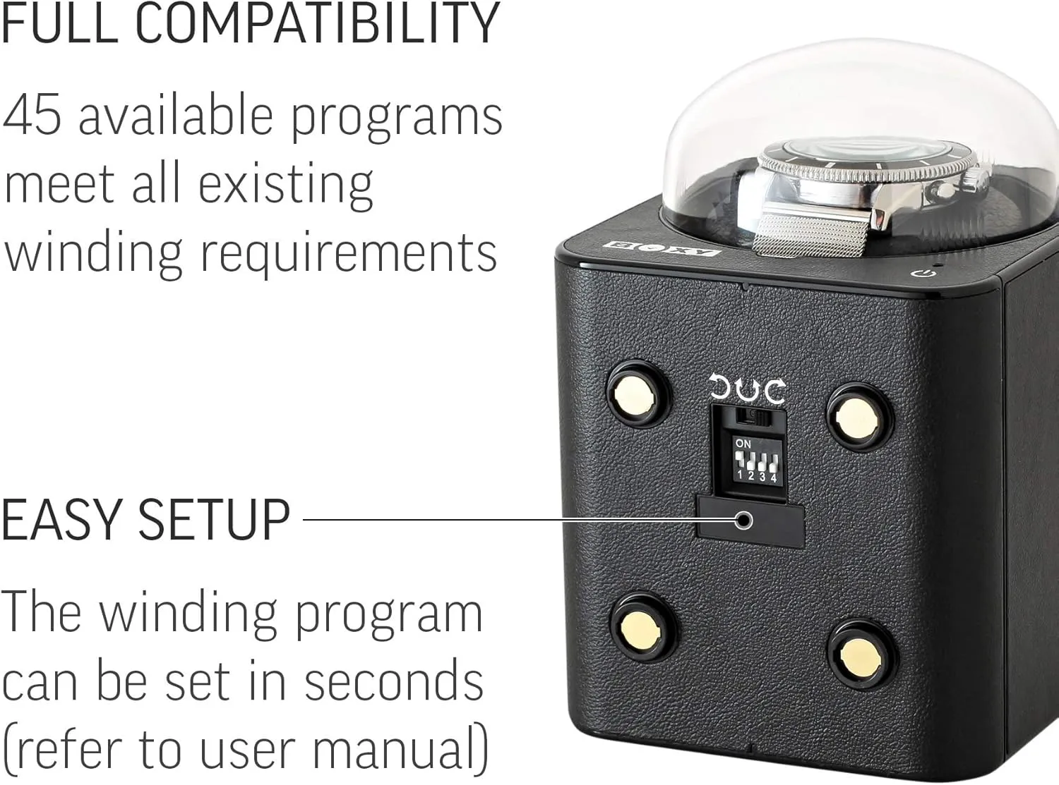 Stop (with AC Adapter) Watch noisily modify impulse nerve soup Winder for Automatic Watch with Vertical Rotor 