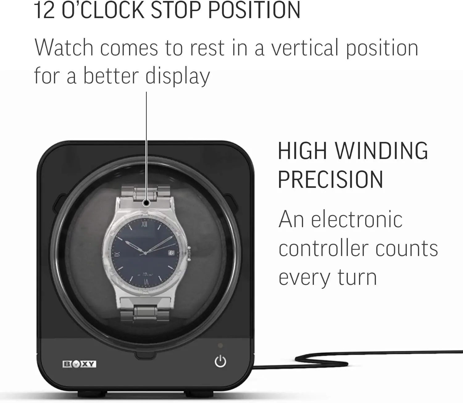 Stop (with AC Adapter) Watch noisily modify impulse nerve soup Winder for Automatic Watch with Vertical Rotor 