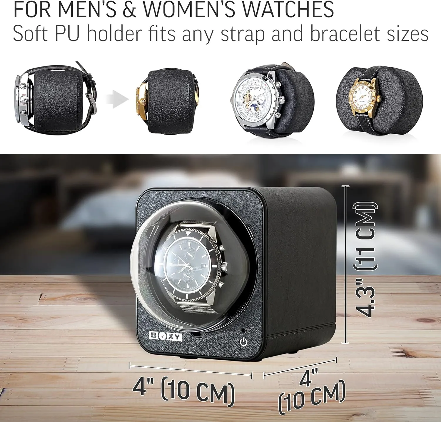 Stop (with AC Adapter) Watch noisily modify impulse nerve soup Winder for Automatic Watch with Vertical Rotor 
