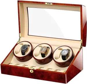 Storage Ac Adapter Powered Not Include Watches,C6 7 Automatic Watch flux archive Winder With Quiet Motor 5 Rotation Modes Multi Jewelry 