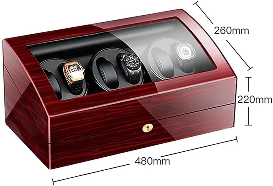 Storage Ac Adapter Powered Not Include Watches,C6 7 Automatic Watch flux archive Winder With Quiet Motor 5 Rotation Modes Multi Jewelry 