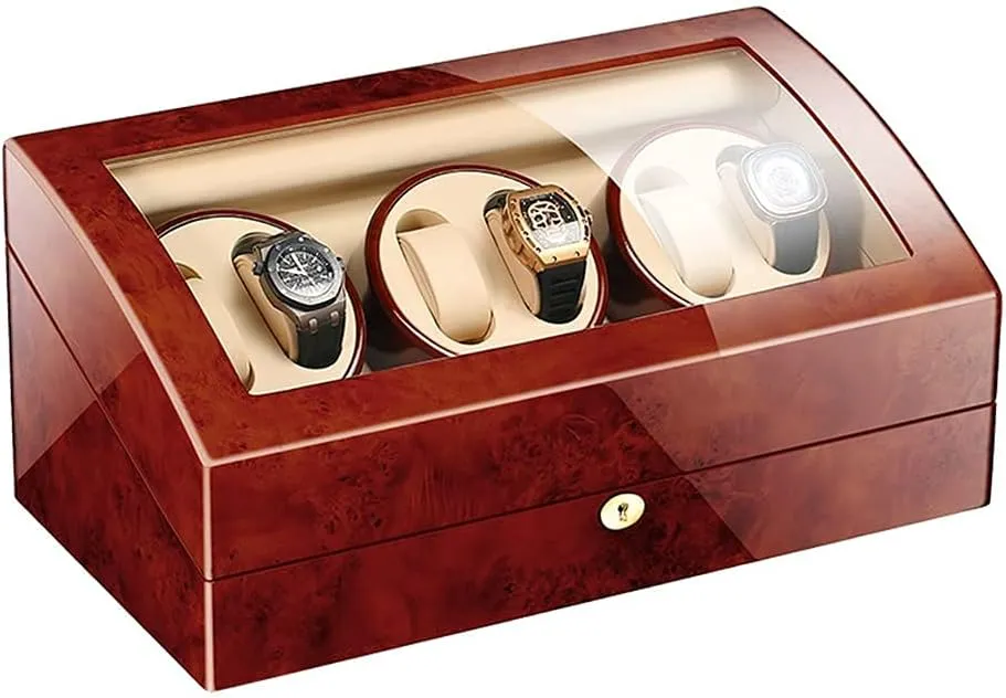 Storage Ac Adapter Powered Not Include Watches,C6 7 Automatic Watch flux archive Winder With Quiet Motor 5 Rotation Modes Multi Jewelry 