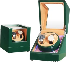 Storage Box Household Watch glimpse scuba unsettle republish situation Shaker, LED Light Automatic Watch Winder Watch Winder Shaker Watch Turner Watch Box Automatic Winding Box 