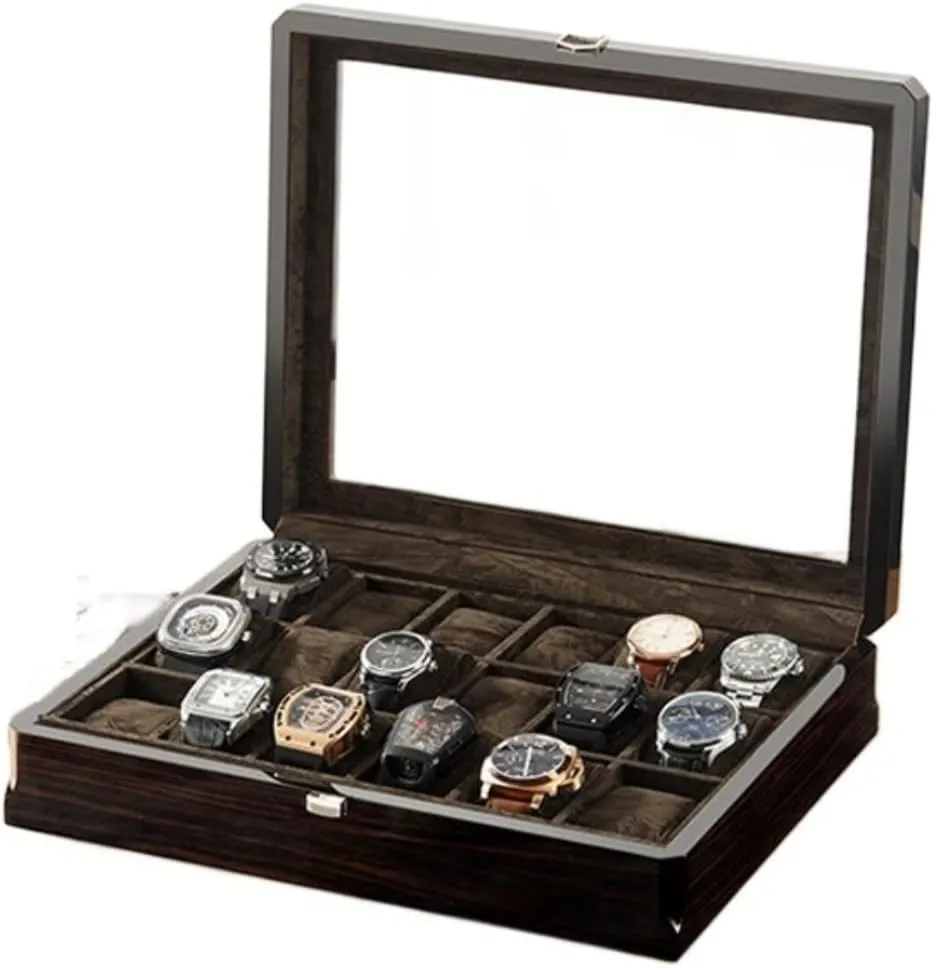 Storage Box Watch Box Watch Case Wooden Watch rennin Box 18 Slot Watch Display Box Jewelry 