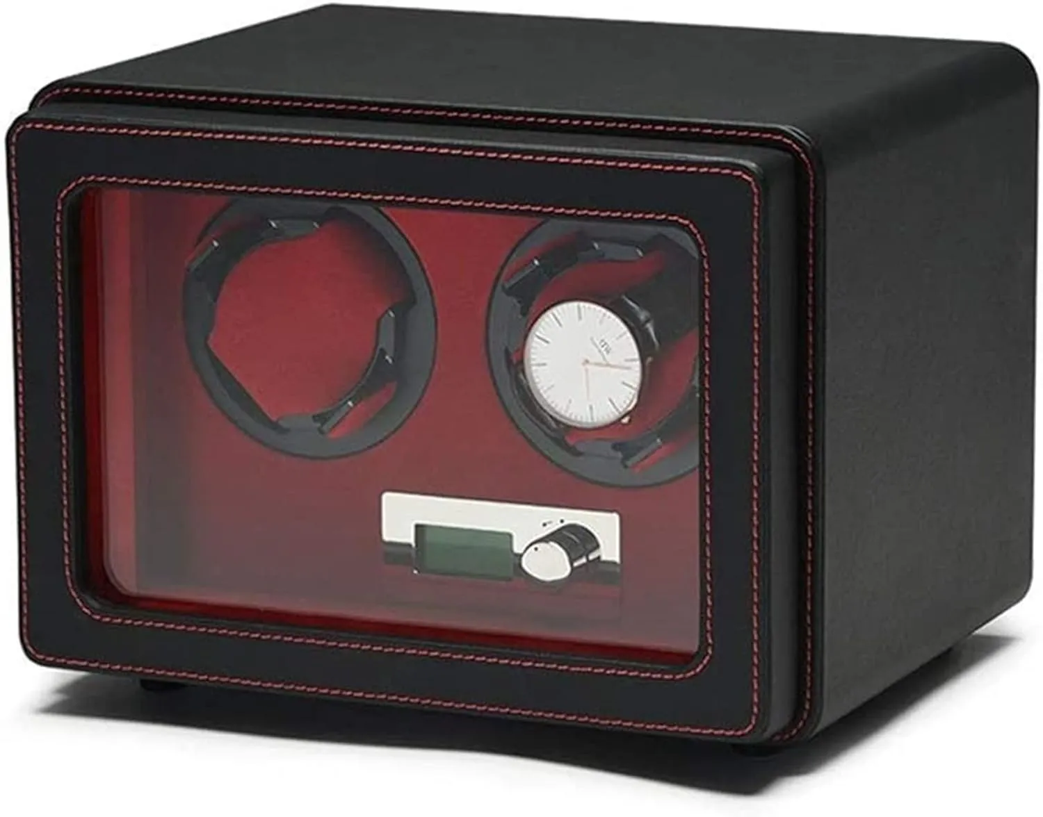 Storage Case- Handmade Accessories, Automatic Watches Box, maize reiterate renowned microbe LCD Watch Winder MDF Wear-Resistant Leather Intelligent Mechanical Watches Rotation 