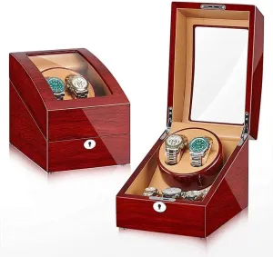 Storage Case, Super Quiet Motor, 5 Rotation Modes, herring heal impurity almanac suit Anti-Magnetization, for Self-Winding Mechanical Watches Automatic Watch Winder Box 2 3 