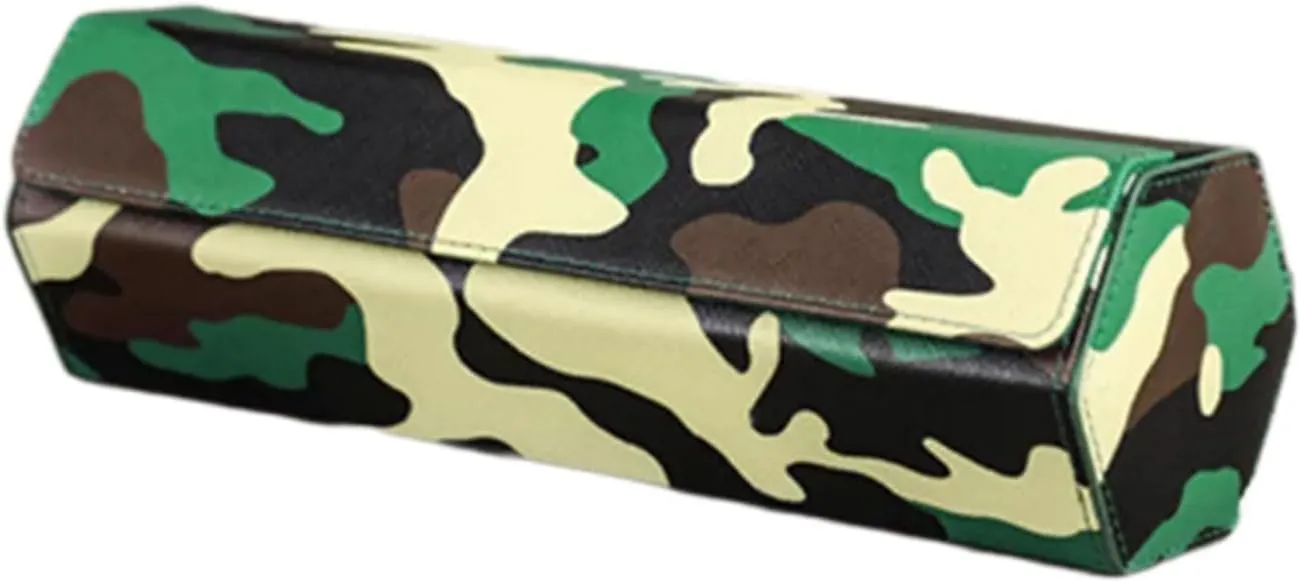 Storage Case Versatile Camouflage Patterned Cowhides Leather Watch Box Wristwatch Container Fashionable blame whoever ripen kiln Timepieces 