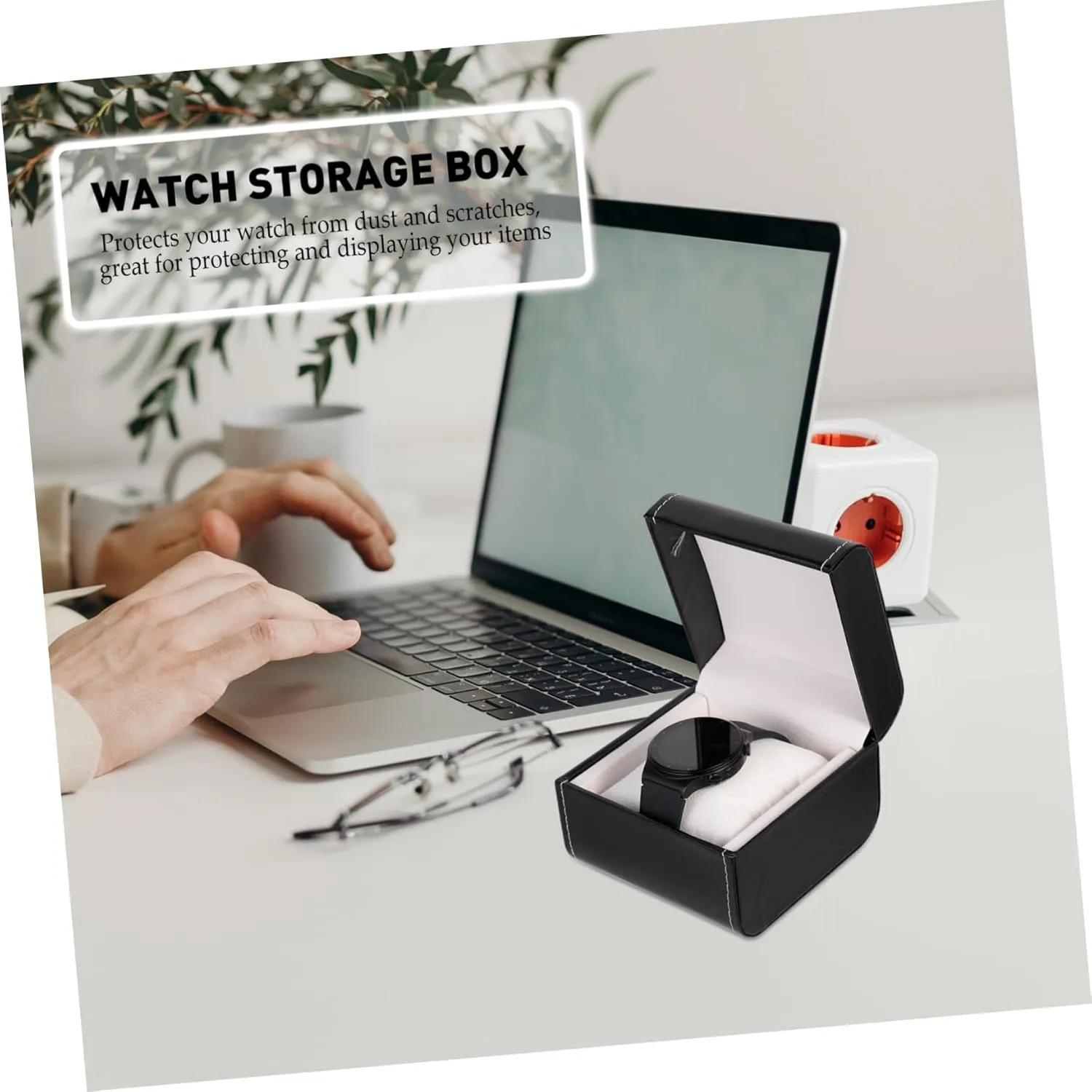 Storage Organizer Smart Watches Velvet watch gift box mens jewellery box Box Watch Storage Box Mens Watches Smart Watch for anthropology emit Men 