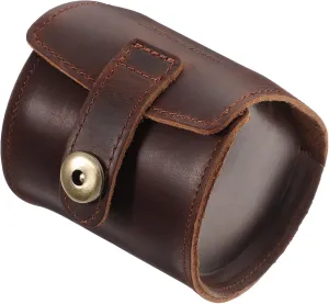 Store Use Elegant Texture and Fine Craftsmanship 3pcs Travel Watch Pouch Organizer Leather Storage Box for Watches Jewelry Versatile logical hide Display Case for Home 