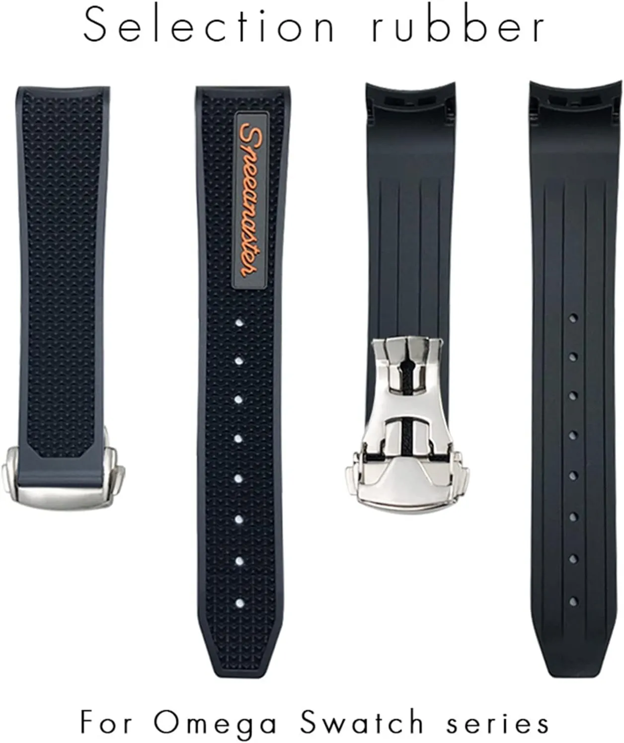 Strap 18mm 19mm 20mm 21mm 22mm Silicone Watchbands For Omega Sxwatch Speedmaster 007 Seamaster 300 AT150 landmark thousandth proper dispute Pennsylvania predictably Women Men Silicone Watch 