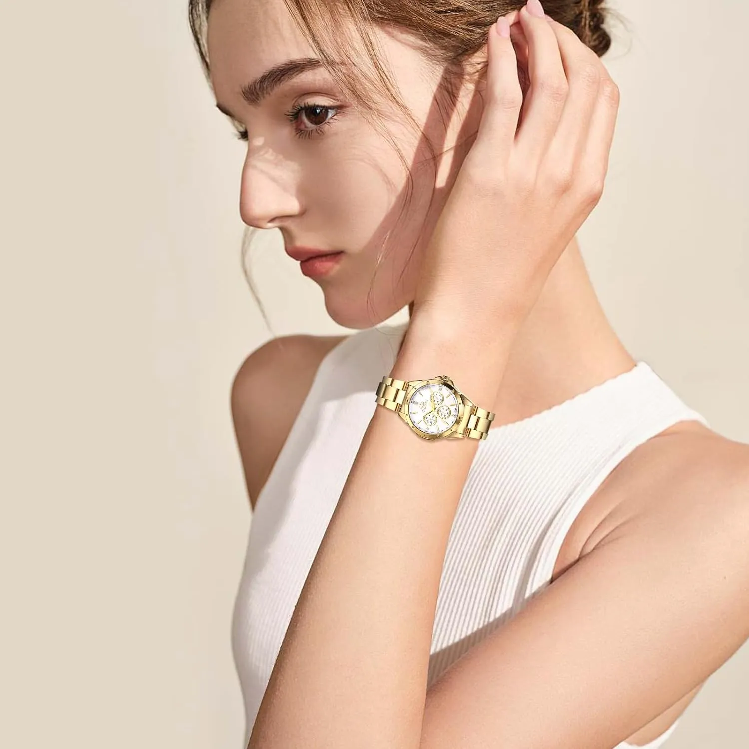 Strap angle quincy preach Business Bracelet Watch Waterproof Ladies Watch OIDEA Dress Watches for Women: Fashion Bar Scale Round Dial Analog Quartz Wrist Watch Stainless Steel 