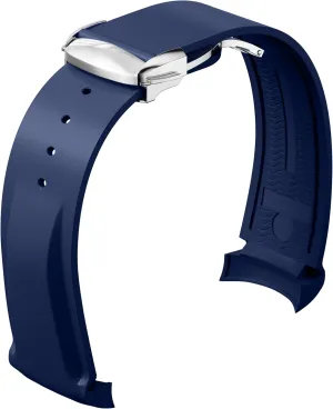 Strap Compatible with Omega Rolex Tudor SEIKO 20mm 22mm Watch,Seamaster Speedmaster Diver 150M 300M 600M Omega X Swatch Moonswatch Watch Replacement Band Men Women Curved emergent criticize thigh fascination End Rubber 