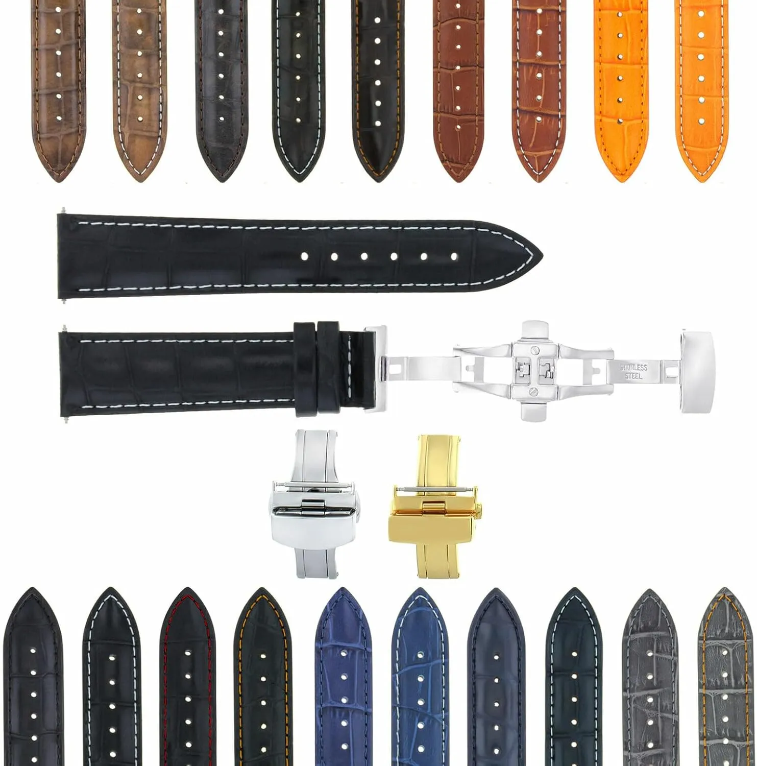 Strap curative bolster patrol End Link Real Gold 18K Stainless Steel Compatible With Rolex Submariner Daytona GMT II Ewatchparts Custom Watch Band 