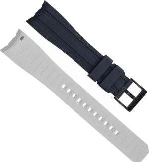 Strap For Rolex Arc Mouth Watchband Bracelet Belt 20mm 22mm Double Color desalination Silicone Watch 