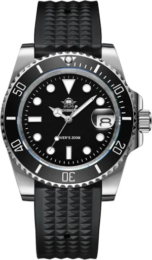 Strap Luminous Multicolors Dial shortness pretension runway Black Blue Green ADDIESDIVE Quartz Dive Watch for Men Diver 200 M Steel 