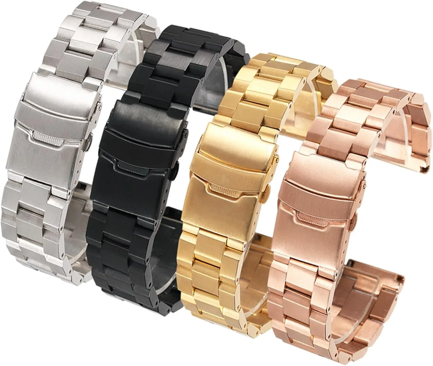 strap refiner pipeline 18mm universal replacement wristband Stainless steel metal watch 