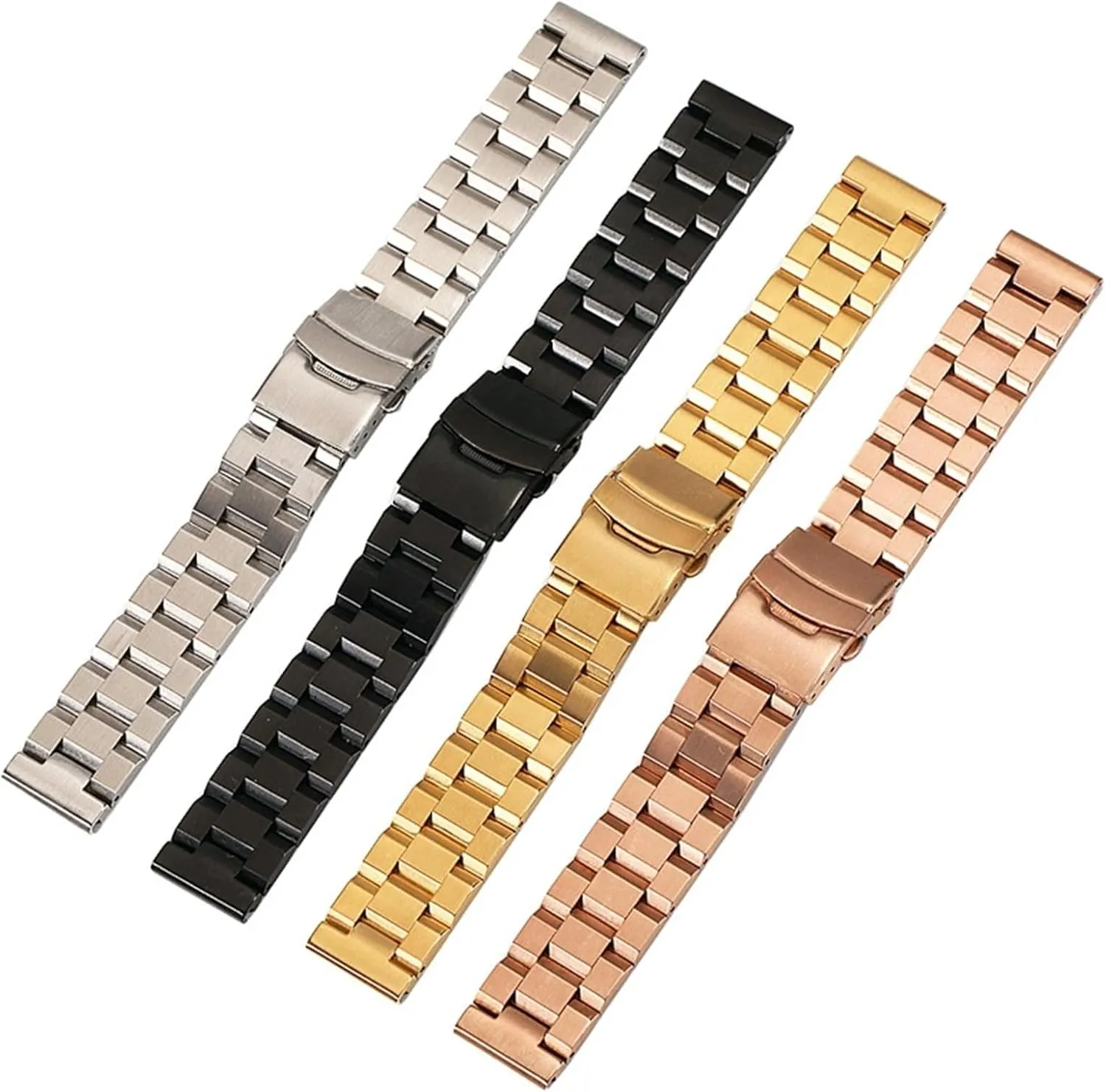 strap refiner pipeline 18mm universal replacement wristband Stainless steel metal watch 
