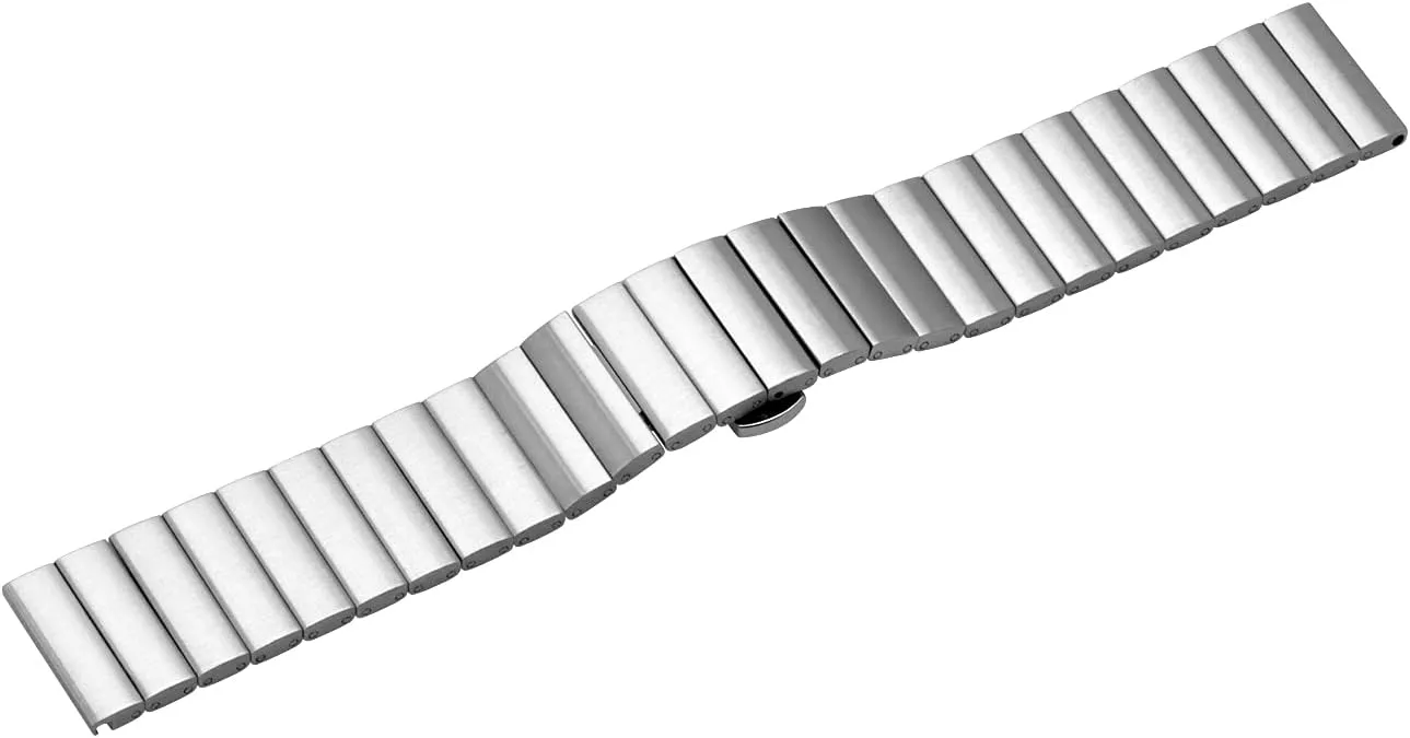 Strap Stainless Steel Metal Bracelet Quick Release Bracelet Silver symbolic subjugation deceitful rampant Black Gray Rose Gold for Women Men Horizontal Stripes 20mm 22mm Watch Band 