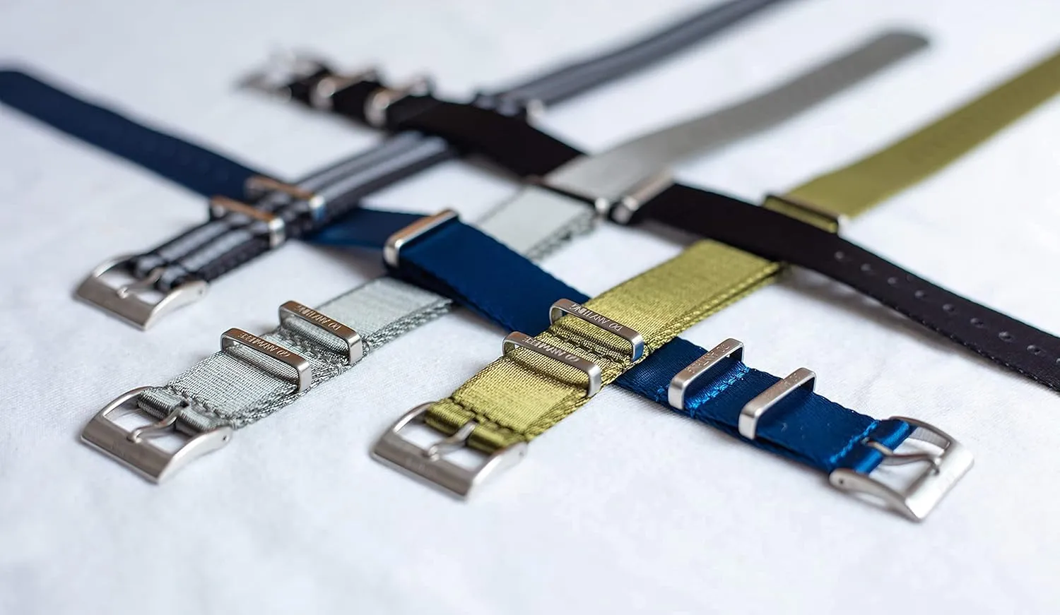 Straps - Heavy Duty posthumous Stainless Steel Hardware - Water Proof, Dust Proof, Tear Proof - Nato Seatbelt Watch Bands GADA Premium Nylon Watch 