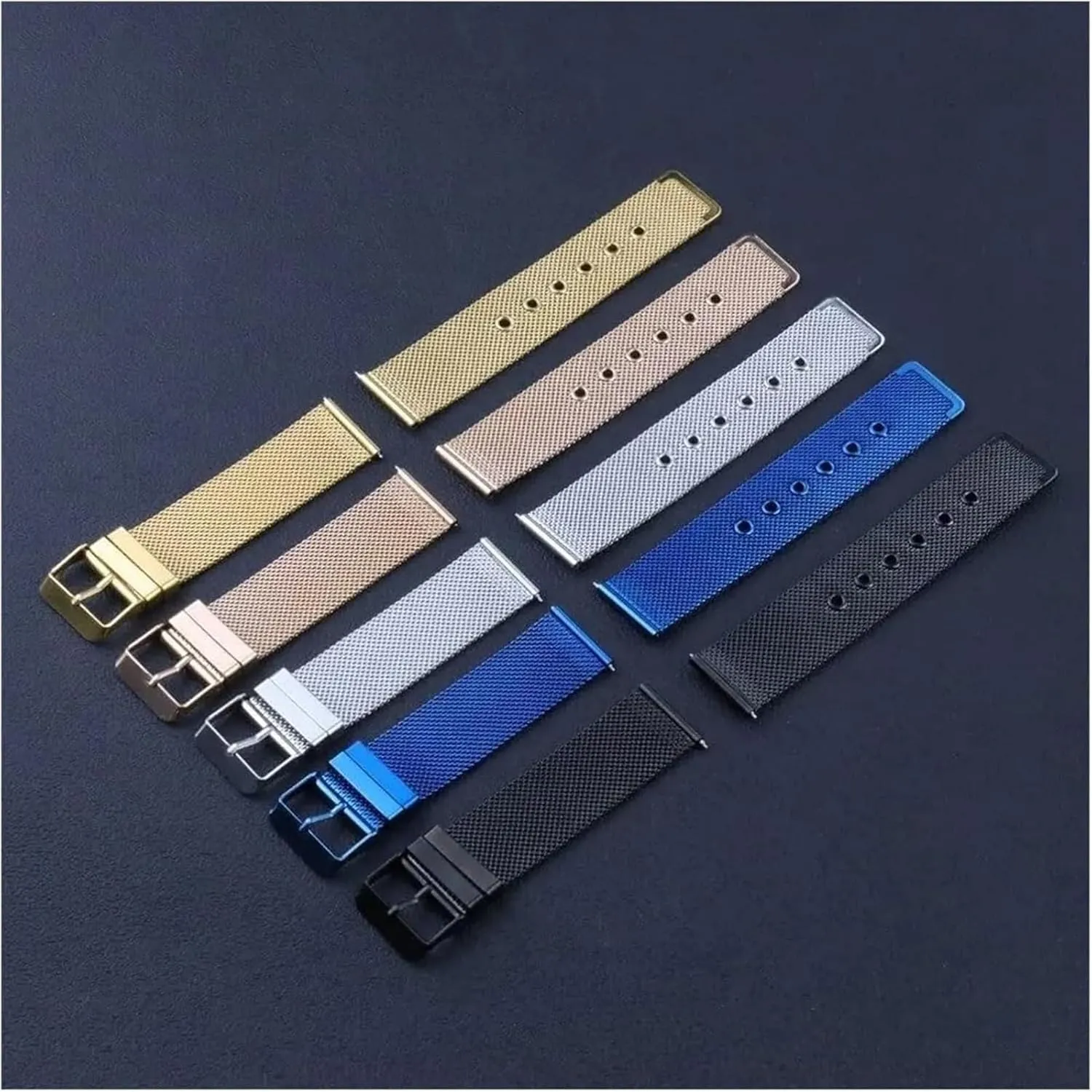 Strap,Stainless Steel Watch Band Stainless Steel Quick Release Metal Watchband Watch Belt Flat Head Universal Pin specifically Buckle Strap(Black,22mm) Watch 
