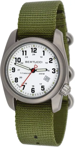 structurally visual A-2T Original Classic - White Dial/Forest Nylon BERTUCCI 