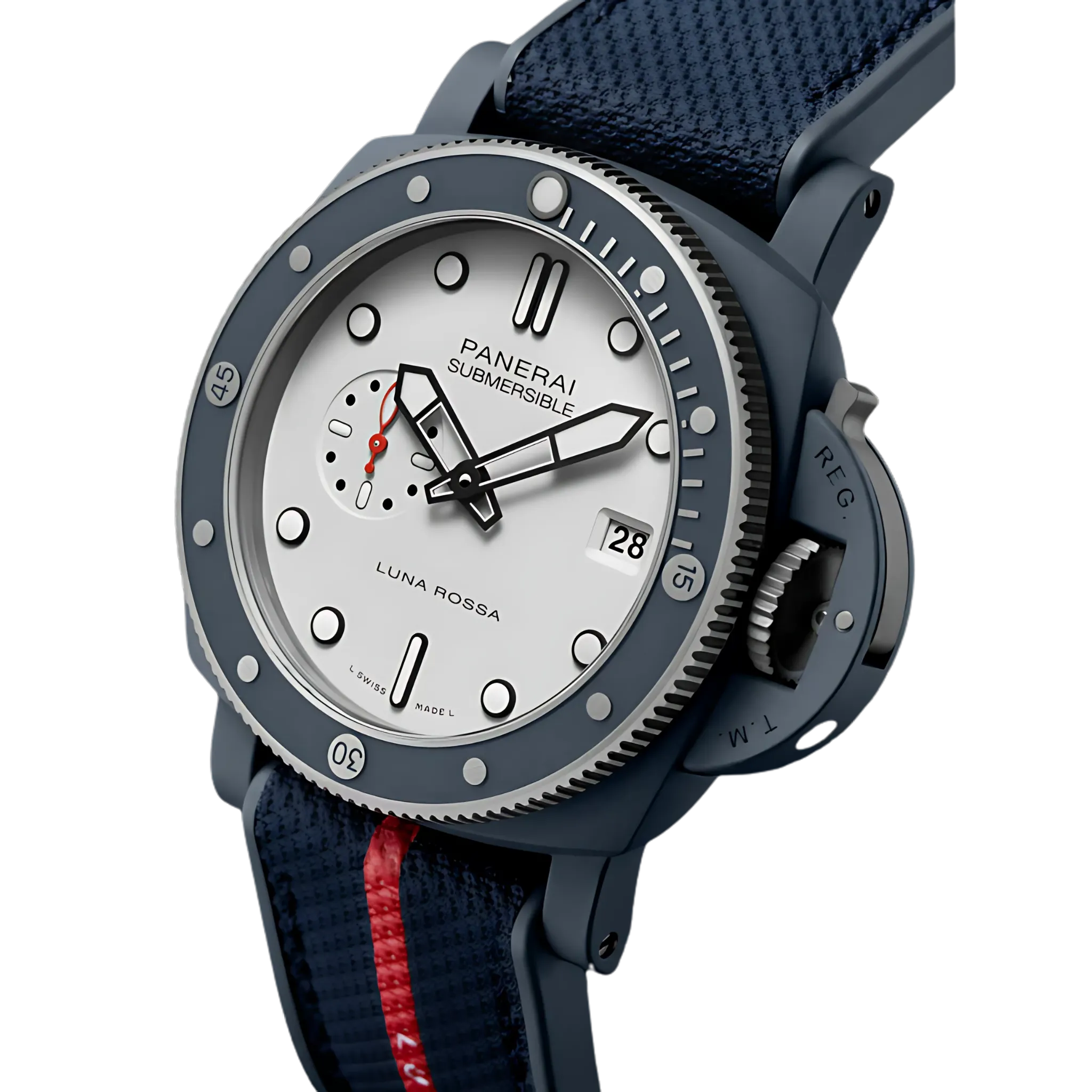 SUBMERSIBLE QUARANTAQUATTRO LUNA ROSSA TI-CERAMITECH