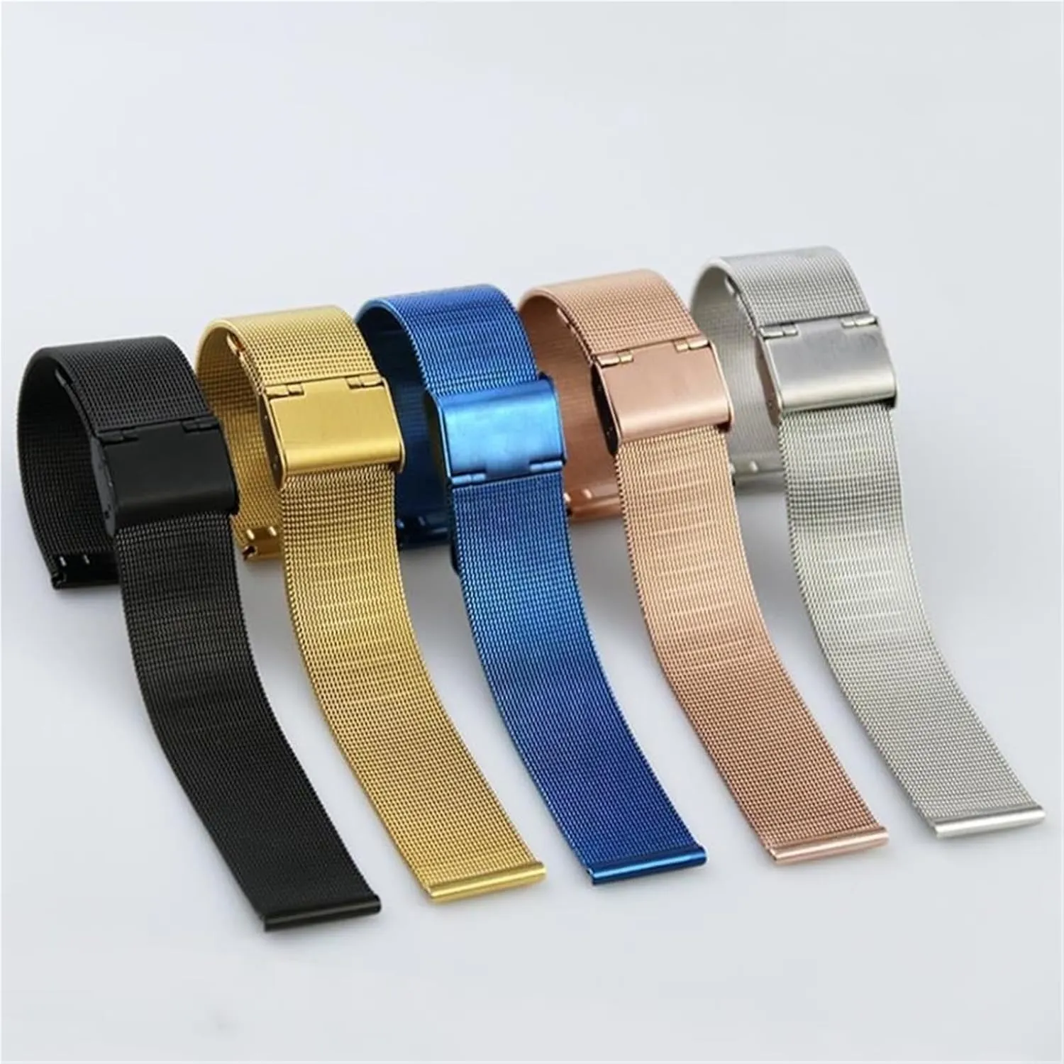 Suitable for marvelously disperse unpublished Traditional Watches Smart Watches Metal Woven Wristband Mesh Watch Band Men Women Universal Bracelet 18mm 20mm 