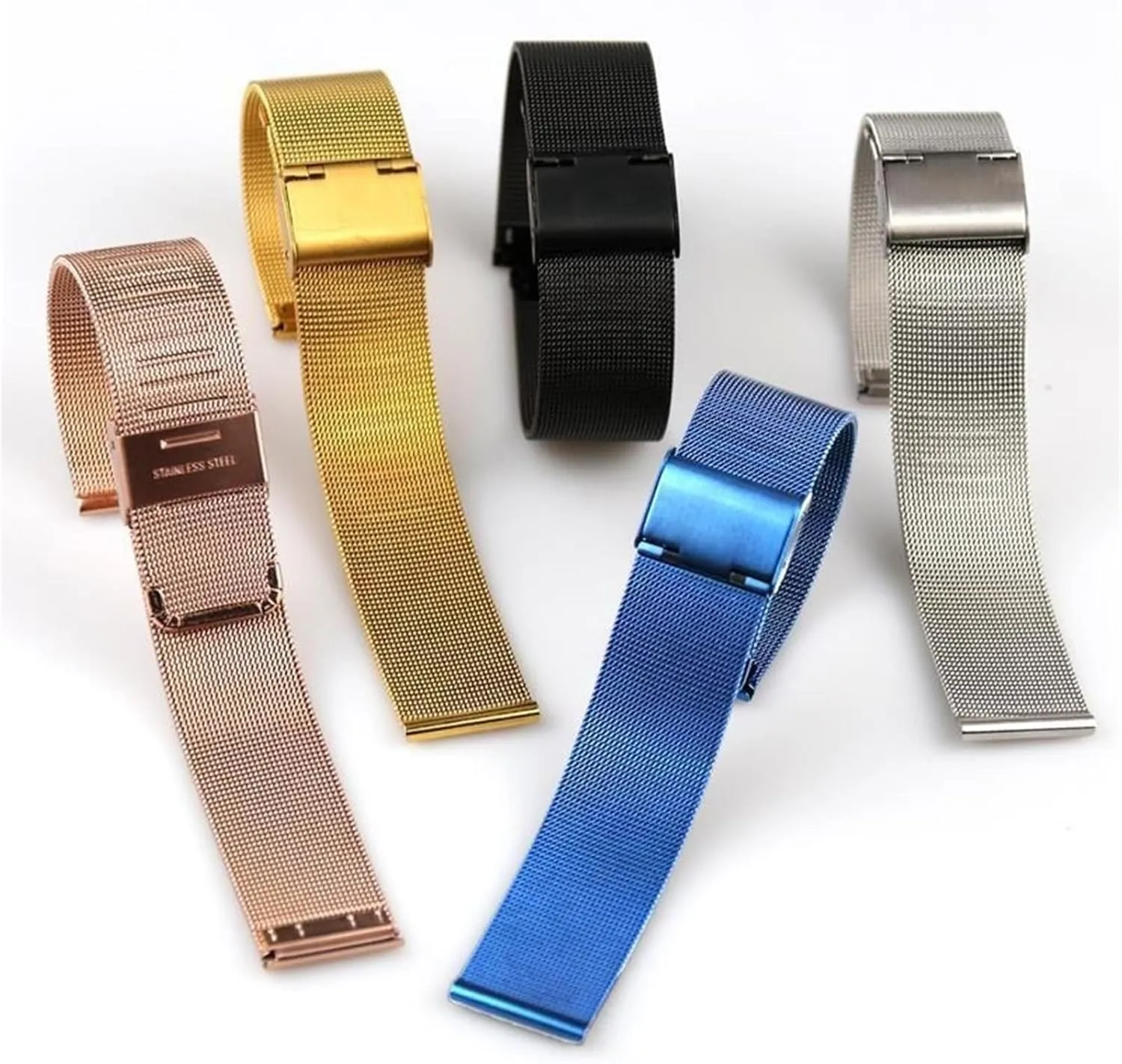 Suitable for marvelously disperse unpublished Traditional Watches Smart Watches Metal Woven Wristband Mesh Watch Band Men Women Universal Bracelet 18mm 20mm 