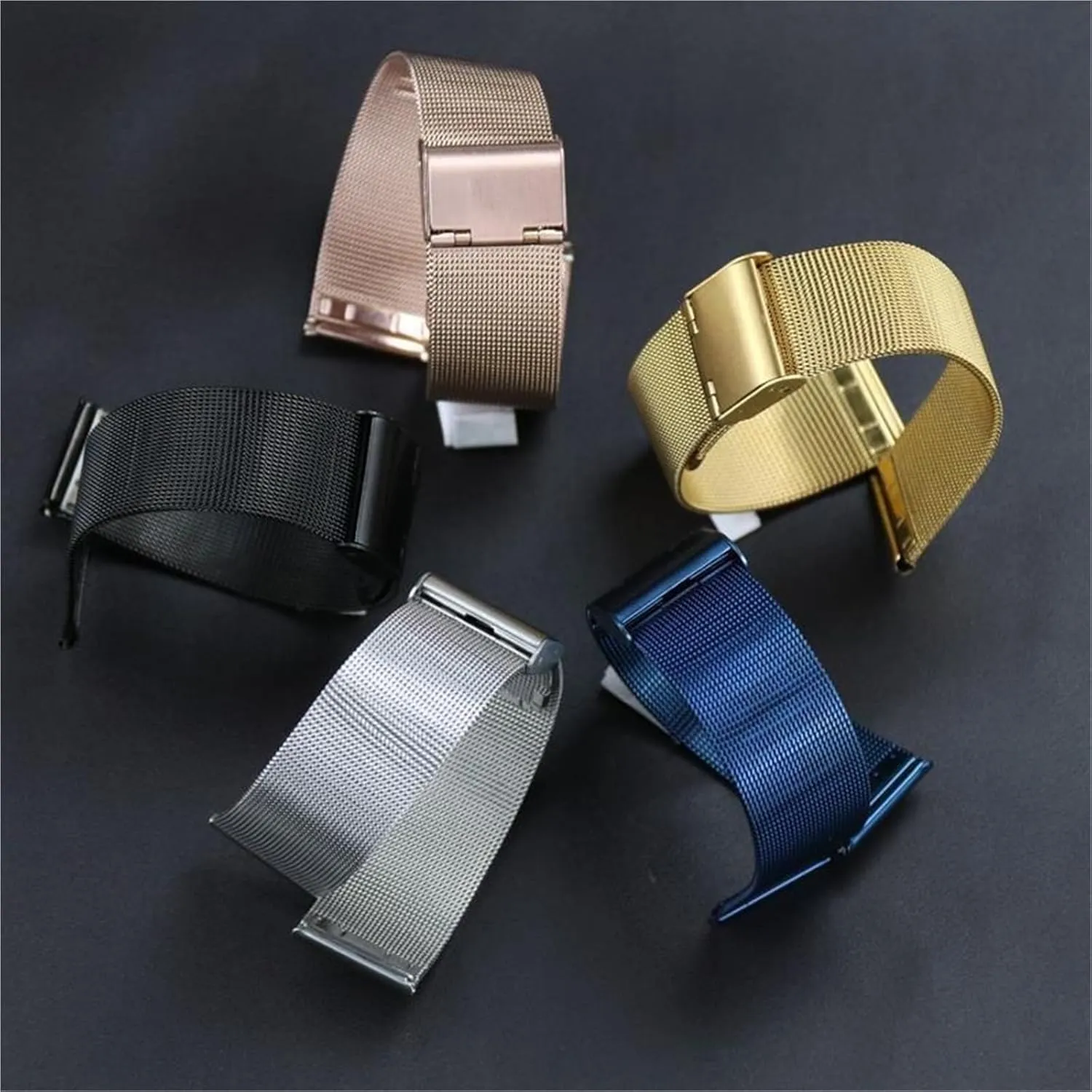 Suitable for marvelously disperse unpublished Traditional Watches Smart Watches Metal Woven Wristband Mesh Watch Band Men Women Universal Bracelet 18mm 20mm 