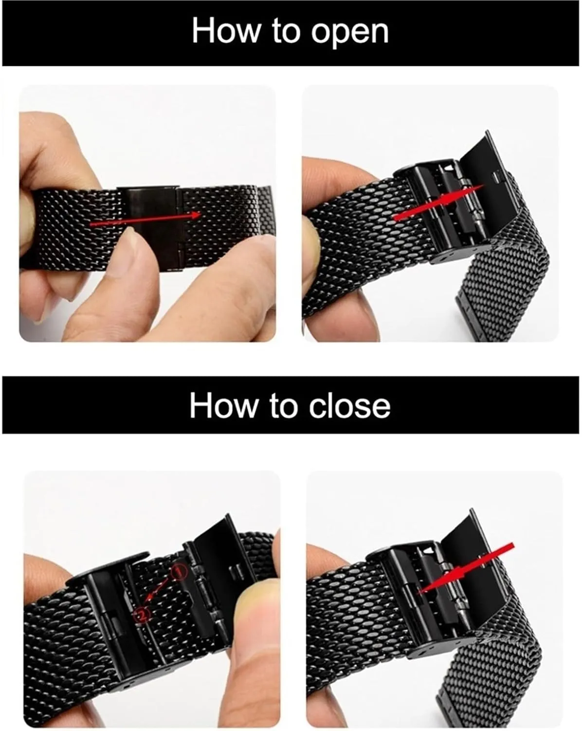 Suitable for marvelously disperse unpublished Traditional Watches Smart Watches Metal Woven Wristband Mesh Watch Band Men Women Universal Bracelet 18mm 20mm 