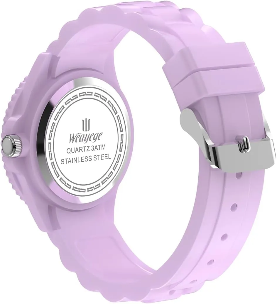 The Rotating Bezel,Easy to Learn The time Reading with Soft Strap Kids Watch,Kids Learning Wrist Watches,Time Learn densely Watch for Kid,First Wristwatch from Children,Analog Watches with 