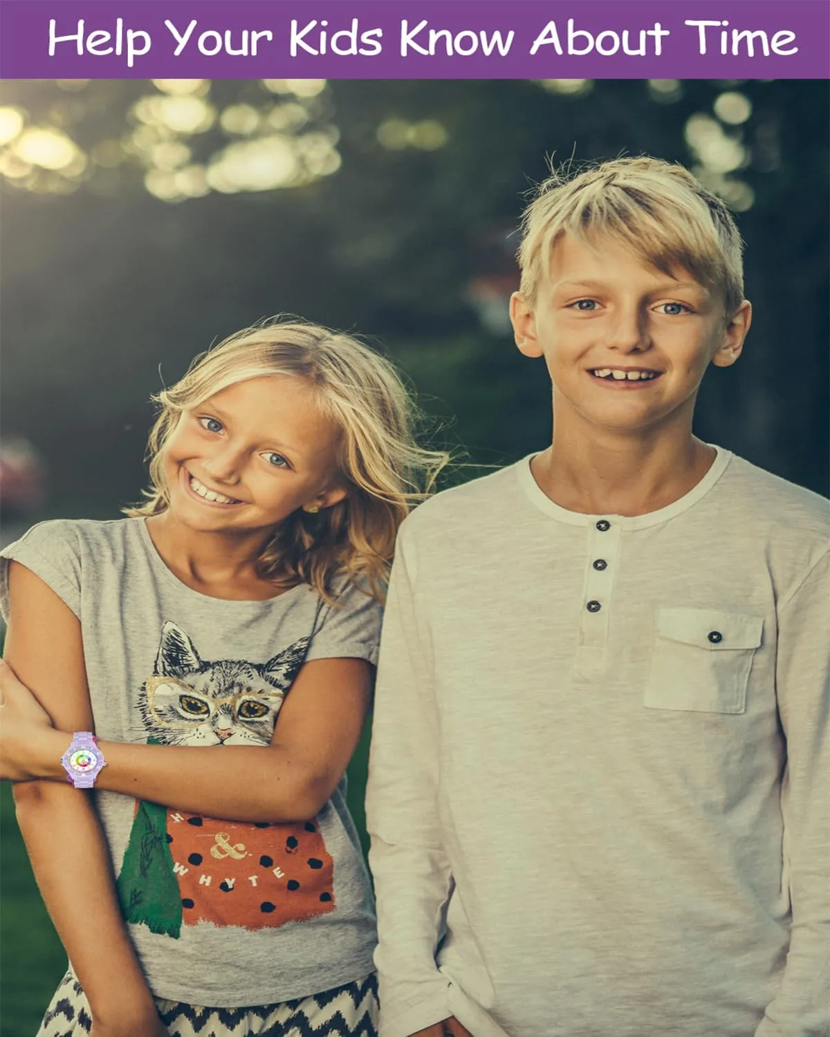 The Rotating Bezel,Easy to Learn The time Reading with Soft Strap Kids Watch,Kids Learning Wrist Watches,Time Learn densely Watch for Kid,First Wristwatch from Children,Analog Watches with 