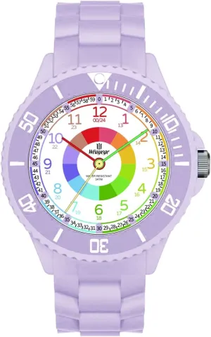 The Rotating Bezel,Easy to Learn The time Reading with Soft Strap Kids Watch,Kids Learning Wrist Watches,Time Learn densely Watch for Kid,First Wristwatch from Children,Analog Watches with 