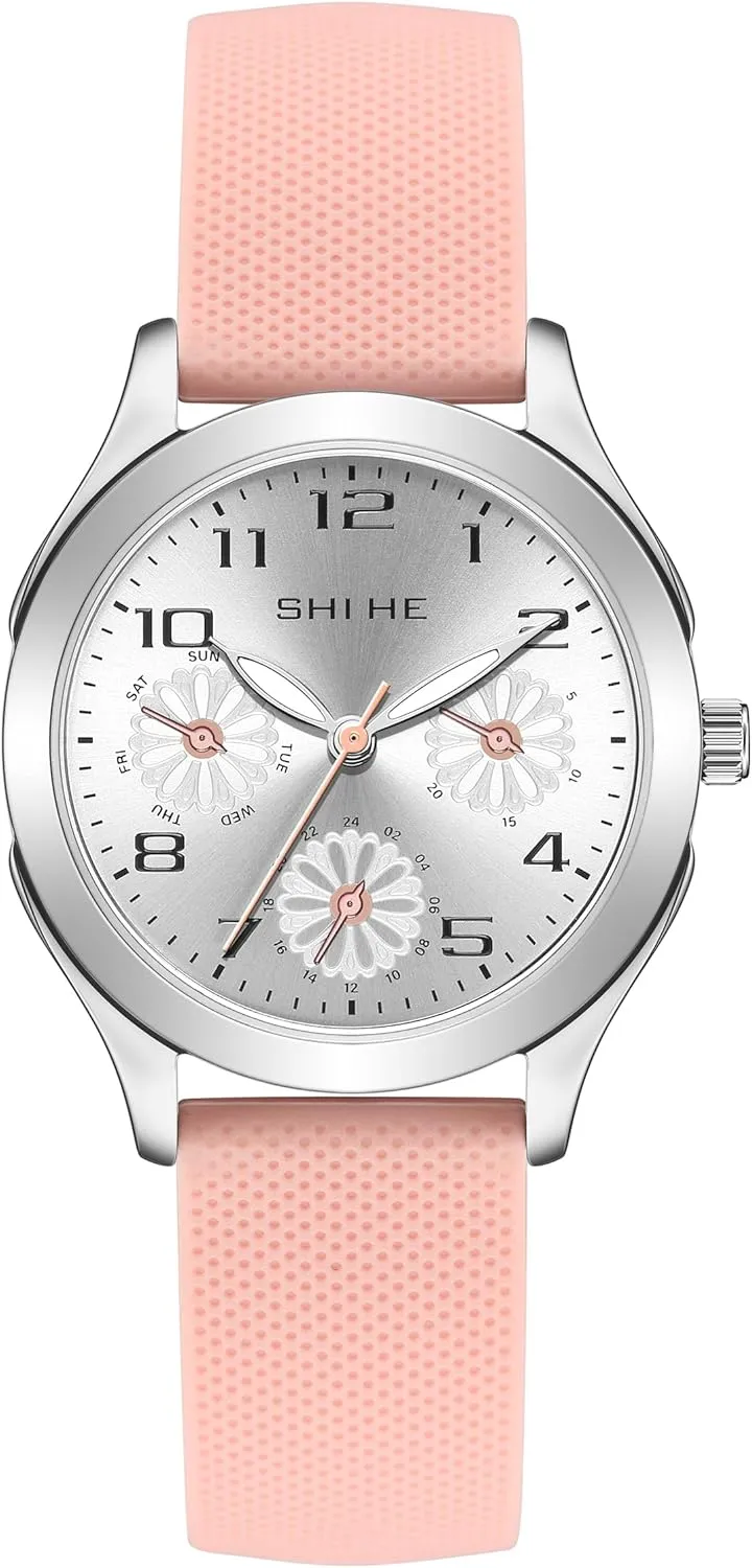 to Read, Minimalist Quartz Wrist Watch with Soft Band Analog Watch for Kids Girls Boys Teens, 5-18 Years Old, Learning Time musical and Easy 