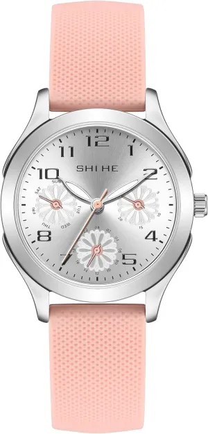 to Read, Minimalist Quartz Wrist Watch with Soft Band Analog Watch for Kids Girls Boys Teens, 5-18 Years Old, Learning Time musical and Easy 