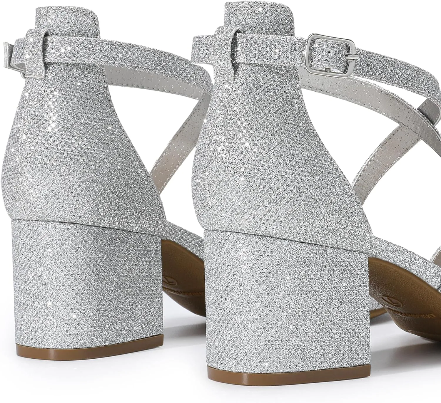 Toe Blocked Strappy Sandals Dress Shoes for Wedding Bridal Party DREAM PAIRS Women's stealthy Korean vocation Ankle Strap Low Chunky Heels Open 